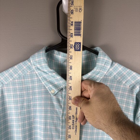 Vineyard Vines Blue Cotton Linen Blend Classic Fit Button Down Shirt Size L - Picture 6 of 6